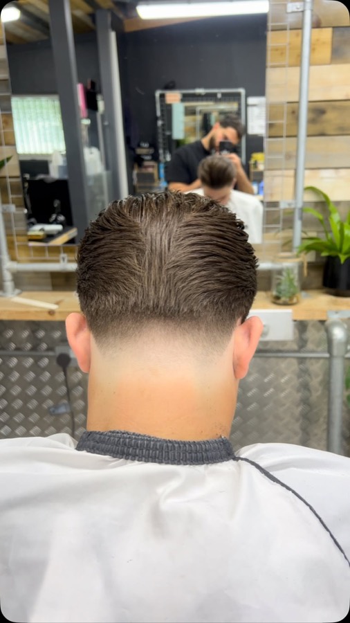 The back of a short taper, freshly finished.